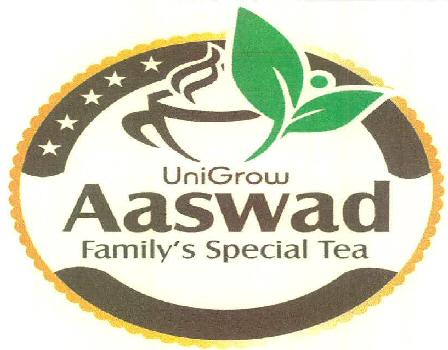 Unigrow Aaswad Family Special Tea Device mark 3612305 Trademark