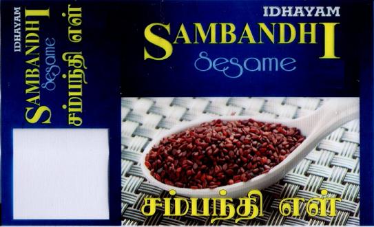 Idhayam Sambandhi Sesame Device mark 3607439 Trademark