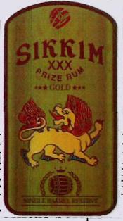 Sikkim Xxx Prize Rum Gold Device mark 3589801 Trademark