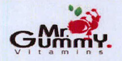 Mr. Gummy Vitamins, Device Of Pink Flower And Two Green Leaves Device mark 3735821 Trademark