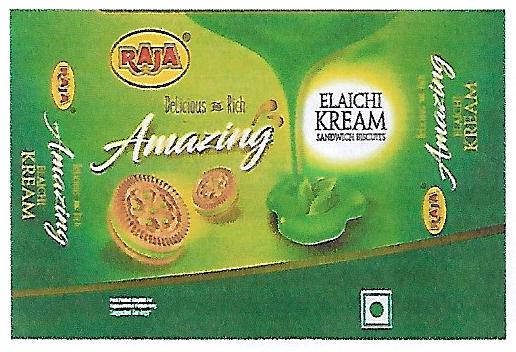 Raja Amazing Elaichi Kream Device mark 4203115 Trademark