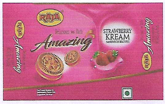 Raja Amazing Strawberry Kream Device mark 4203118 Trademark