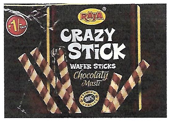 Raja Crazy Stick Chocolate Device mark 4203119 Trademark