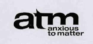 Atm Anxious To Matter (label) Device mark 3330610 Trademark