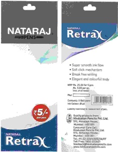 Nataraj Retrax Device mark 3583504 Trademark