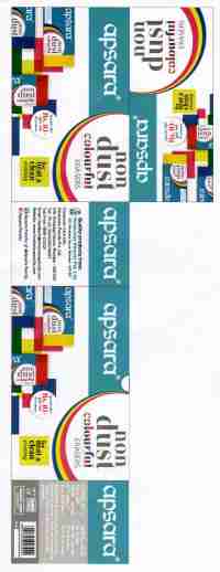 Apsara Non Dust Colourful Erasers(label) Device mark 3328319 Trademark