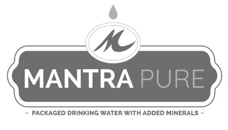 Mantra Pure - Packaged Drinking Water With Added Minerals With Device Of M Device mark 4206656 Trademark