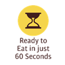 Ready To Eat In Just 60 Seconds.( Word And Device) Device mark 3575112 Trademark