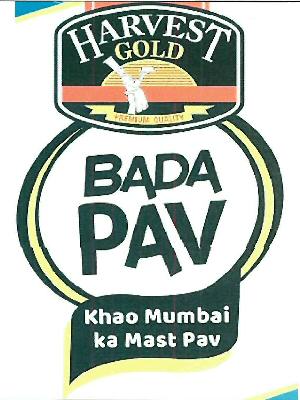 Harvest Gold Bada Pav Device mark 4208399 Trademark