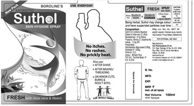 Suthol Fresh Spray Device mark 4209070 Trademark
