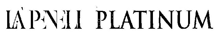 Lapeneli Platinum Device mark 3321674 Trademark