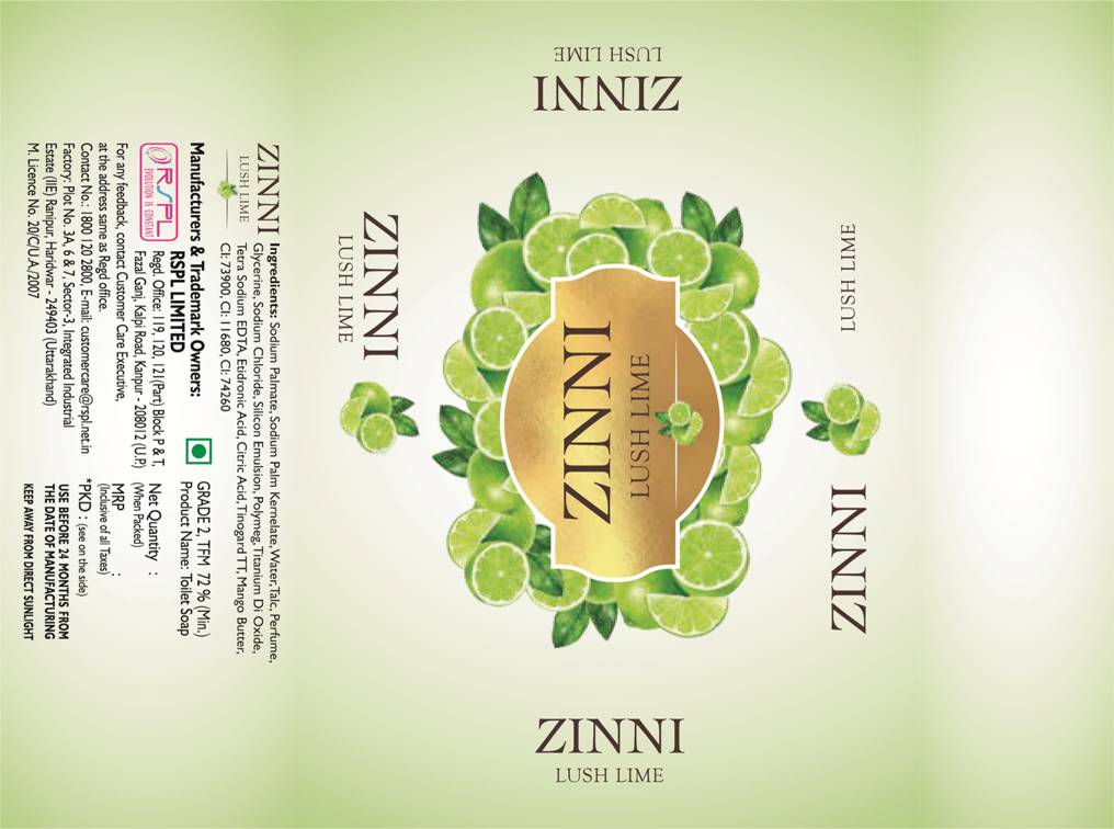 Zinni Lush Lime Device mark 4207555 Trademark