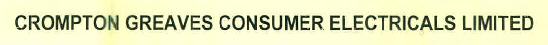 Crompton Greaves Consumer Electricals Limited Device mark 3265981 Trademark