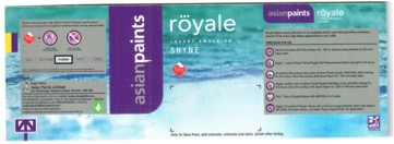 Asian Paints Royale Shyne Device mark 3262111 Trademark