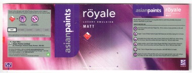 Asian Paints Royale Matt Device mark 3262116 Trademark