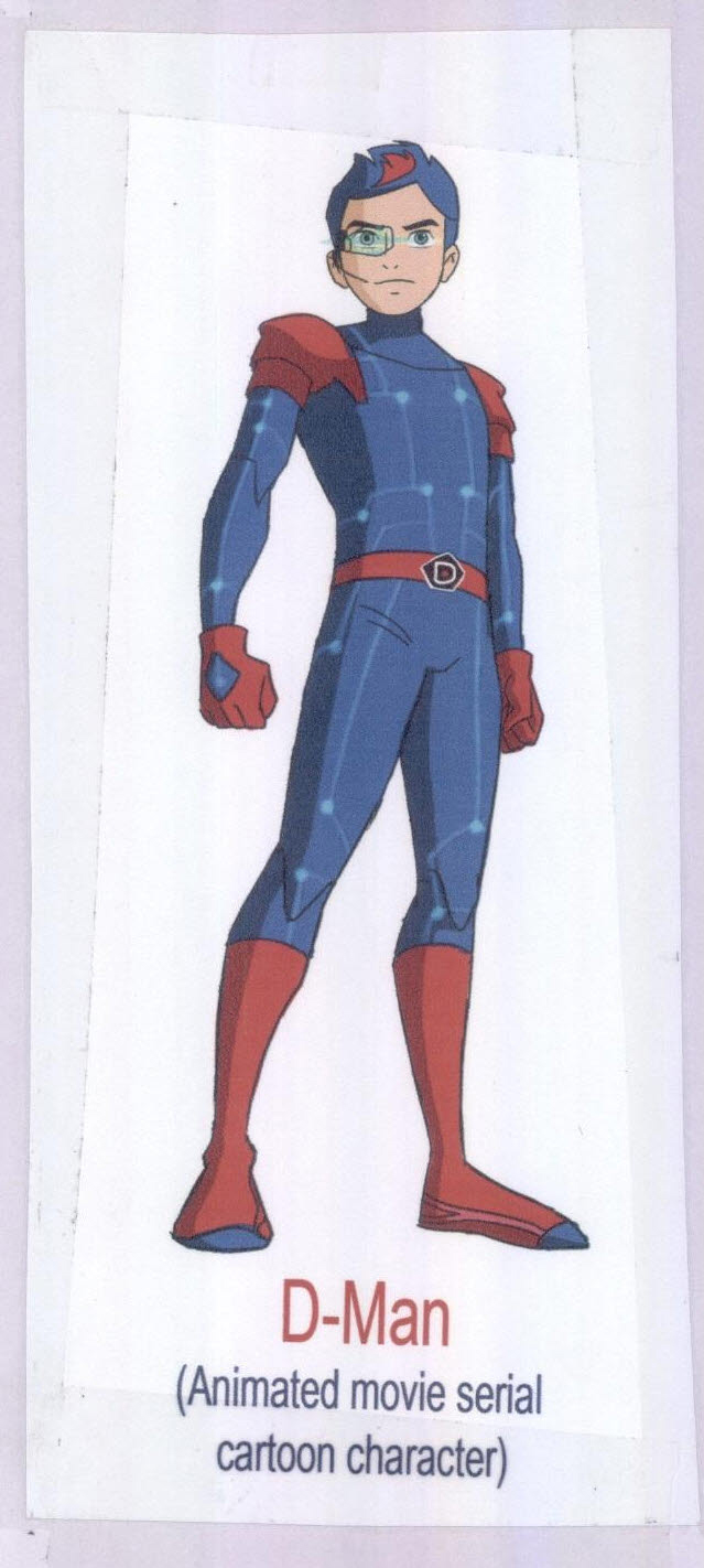D-man (animated Movie Serial Cartoon Character) Device mark 3262327 Trademark