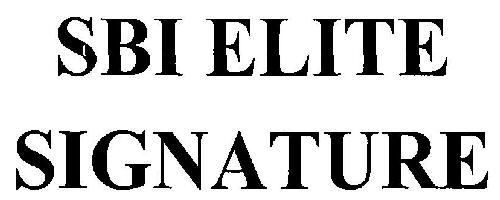 Sbi Elite Signature Device mark 3253926 Trademark