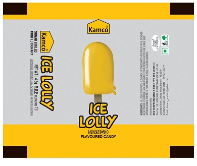 Kamco Ice Lolly Mango Device mark 3505876 Trademark