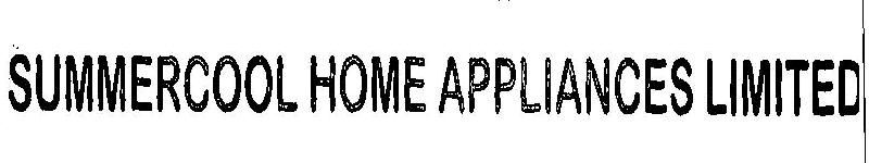 Summercool Home Appliances Limited Device mark 3498107 Trademark