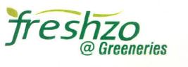 Freshzo @greeneries Device mark 4214693 Trademark