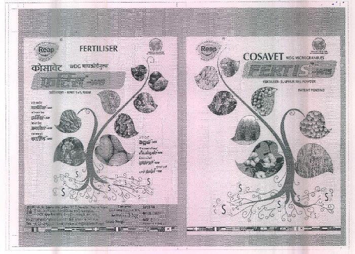Fertiliser Cosavet Wdg Microgranules Fertis-wg Device mark 3236361 Trademark