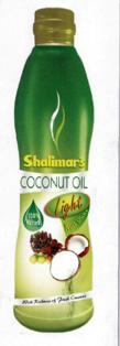 Shalimar's Coconut Oil Light, Device Of Bottle, Drop, Fruits Device mark 3233488 Trademark
