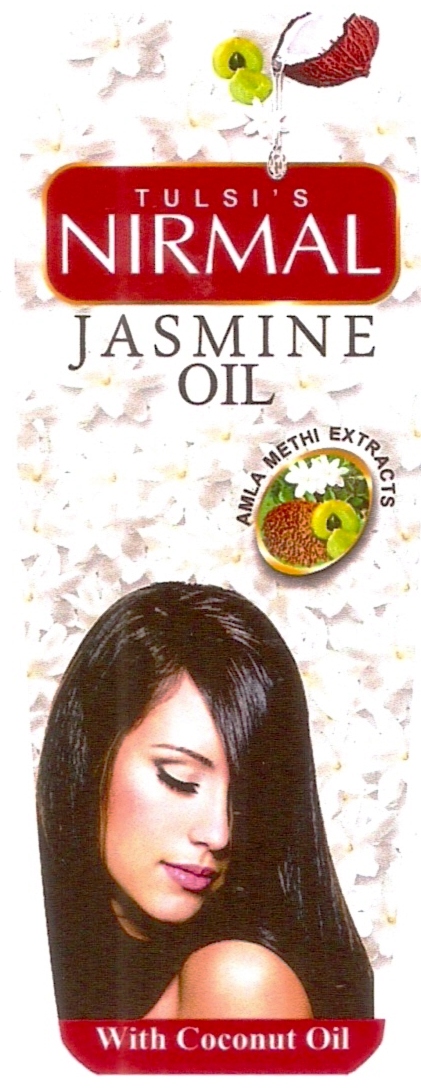 Tulsi's Nirmal Jasmine Oil (label) Device mark 3231704 Trademark