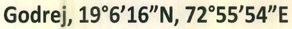 Godrej, 19 6'16"n, 72 55'54"e Device mark 3476482 Trademark