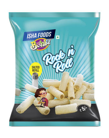 Isha Foods Bablu Rock N Roll Salted Refill Device mark 4225732 Trademark