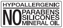 Hypoallergenic, No Parabens No Silicons No Mineral Oil Device mark 4247217 Trademark