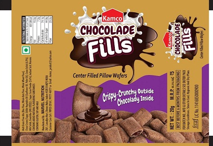 Kamco Chocolade Fills (label) Device mark 4251122 Trademark
