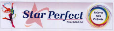 Star Perfect Pain Relief Gel Relieves Pain Perfectly. Device mark 4258609 Trademark