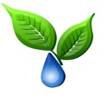 Logo Of Leaves With Device Of Leaves With Water Device mark 4265977 Trademark
