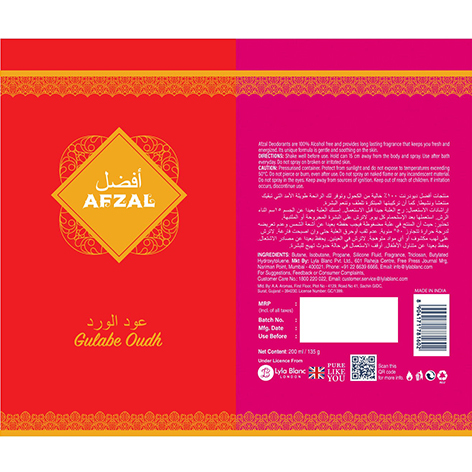Afzal-gulabeoudh With Label Device mark 4269815 Trademark