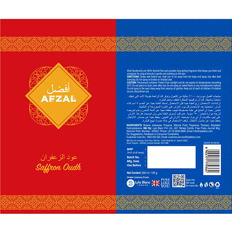 Afzal Saffron Oudh Device mark 4269818 Trademark