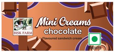 Bisk Farm Mini Creams Chocolate Device mark 4278072 Trademark