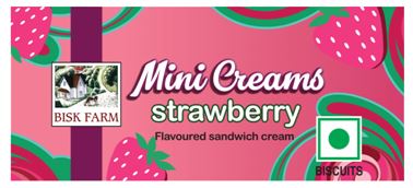 Bisk Farm Mini Creams Strawberry Device mark 4278074 Trademark