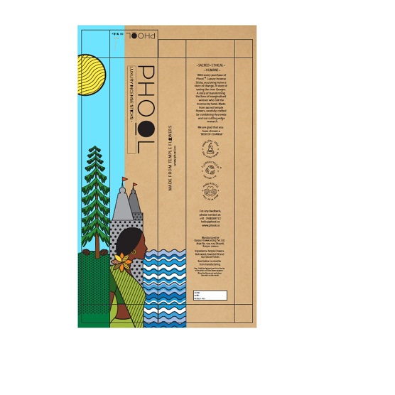 Phool Luxury Incense Sticks (packaging) Device mark 4277465 Trademark