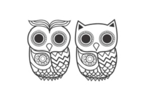Device Of Pair Of Owl Device mark 4287635 Trademark