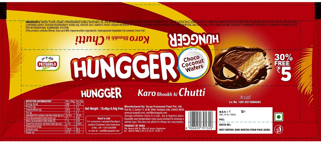 Hungger Karo Bhookh Ki Chutti Device mark 4289606 Trademark