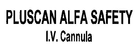 Pluscan Alfa Safety I.v. Cannula Device mark 1832190 Trademark