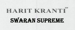 Harit Kranti Swaran Supreme (label) Device mark 3289288 Trademark