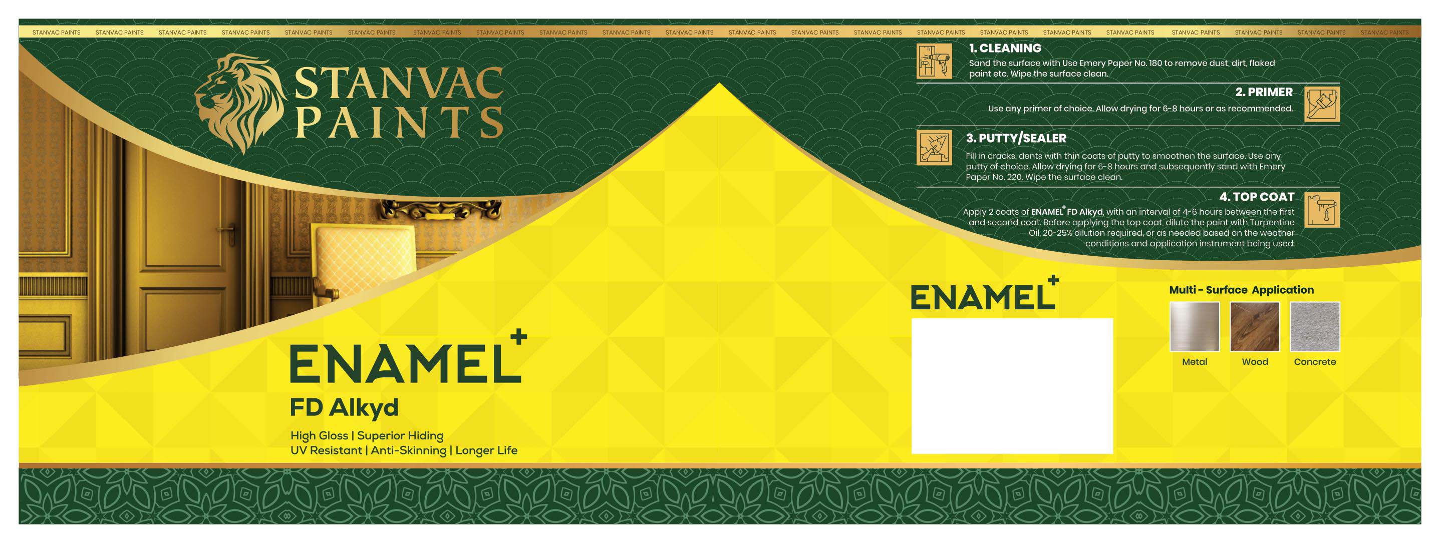 Stanvac Paints Enamel Plus Device mark 4293639 Trademark