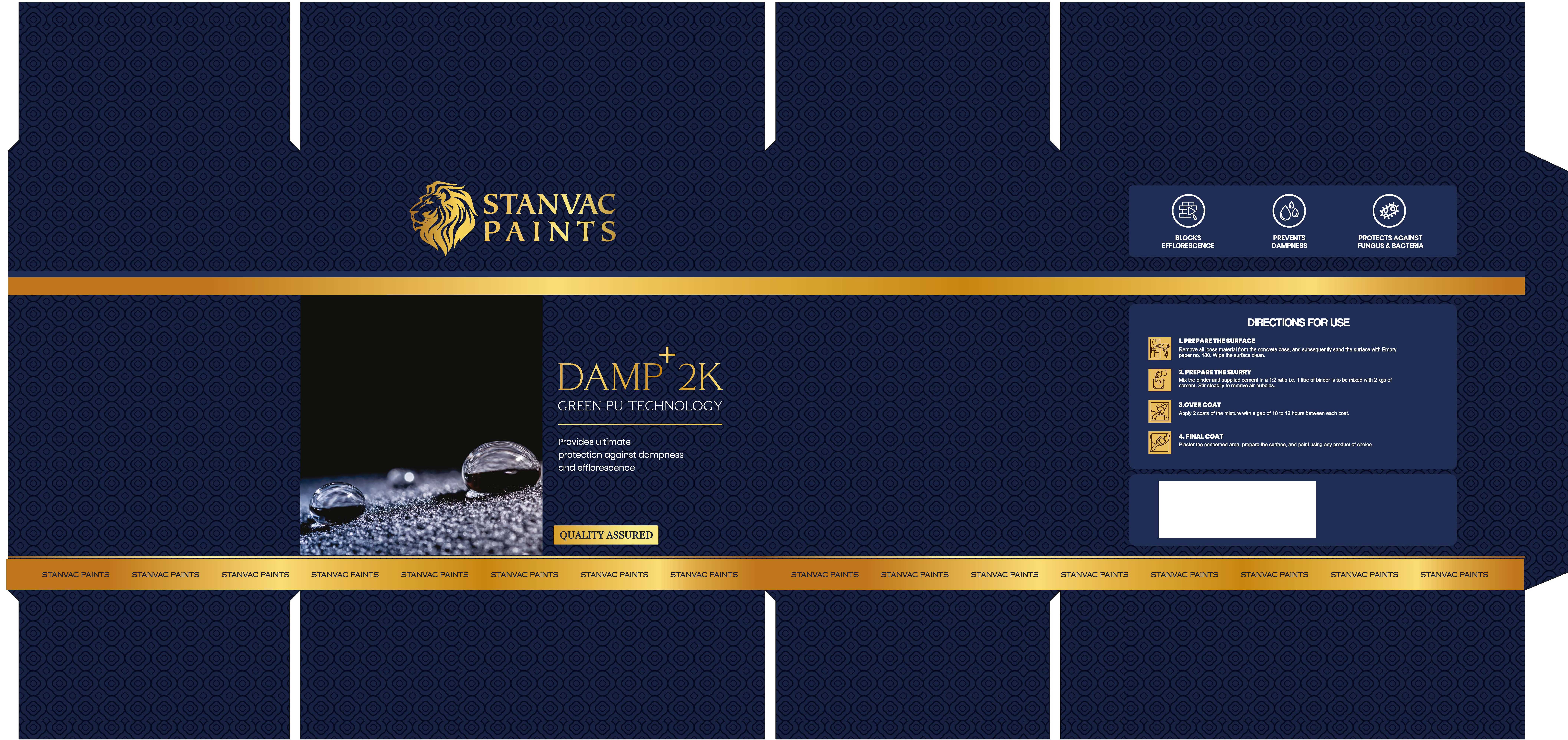 Stanvac Paints Damp Plus 2k Device mark 4293642 Trademark