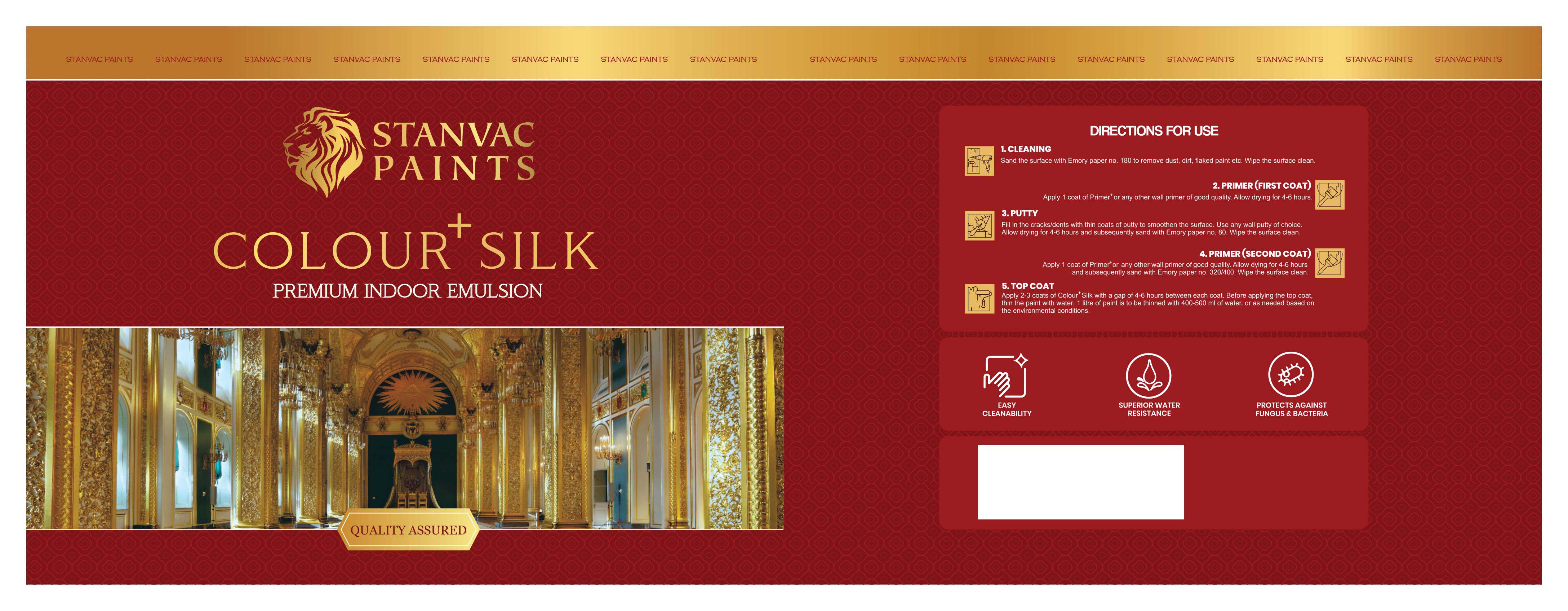 Stanvac Paints Colour Plus Silk Device mark 4293653 Trademark