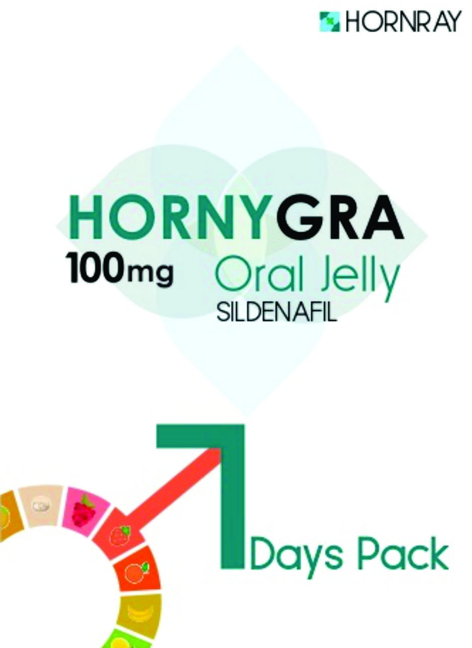 Hornygra Oral Jelly(label) Device mark 4301361 Trademark