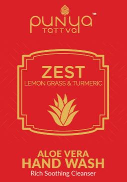 Pt-punyatattvazest:(lemongrass&turmeric)aloevera-handwash(label) Device mark 4302171 Trademark