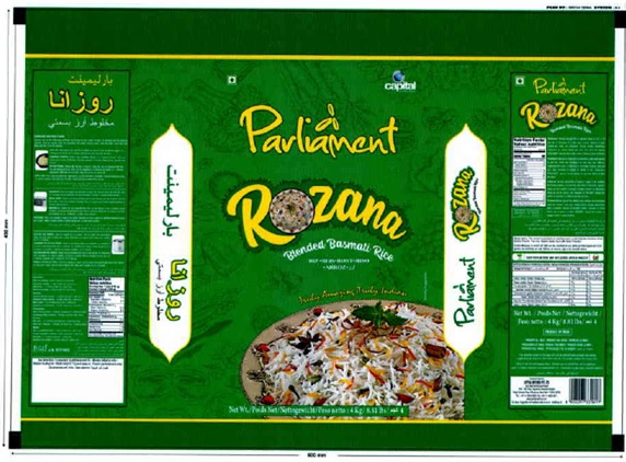 Parliament Rozana Device mark 4306514 Trademark