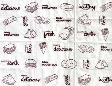 Oddy Ecowraps Device mark 4299437 Trademark