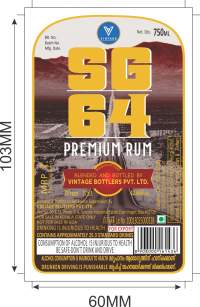 Sg 64 Premium Rum (device) Device mark 4311757 Trademark